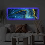 Wallity Cuadro Decorativo de Lienzo Iluminado con LED Multicolor 30x90 cm